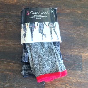 Cuddl Duds Legging and Sock set